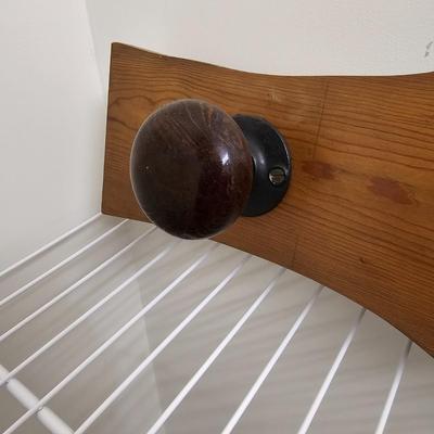 Doorknob Plaque & Carved Wooden Table (GB-JS)