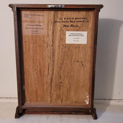 "Free Fall" and "Blue - Green, Four Locusts" by Joyce Blunk (D-EL)