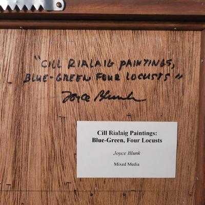 "Free Fall" and "Blue - Green, Four Locusts" by Joyce Blunk (D-EL)