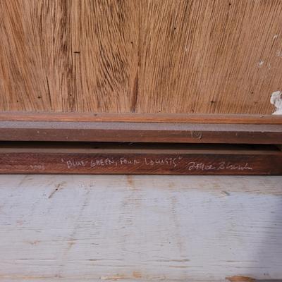 "Free Fall" and "Blue - Green, Four Locusts" by Joyce Blunk (D-EL)