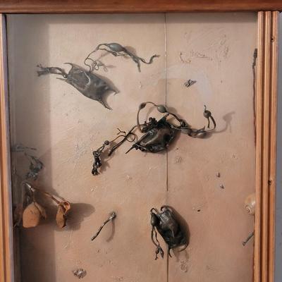 "Free Fall" and "Blue - Green, Four Locusts" by Joyce Blunk (D-EL)