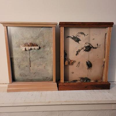 "Free Fall" and "Blue - Green, Four Locusts" by Joyce Blunk (D-EL)