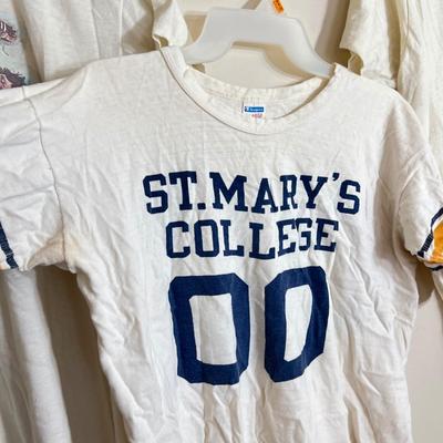 4 Vintage T-shirts, Tshirts - St. Mary's College, Penn State Crop