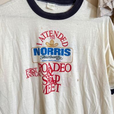 5 Vintage T-shirts, Tshirts - Honda, Motorcycle, Race Car, Maryland, Ringer