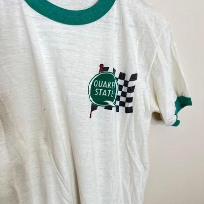 5 Vintage T-Shirts, Tshirts - Ringer, Quaker State, Race Car,