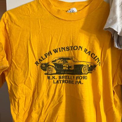5 Vintage T-Shirts, Tshirts - Racecar, Advertising, Maryland
