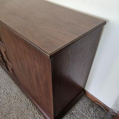 Double Door Media Cabinet w/Storage (LR-JS)