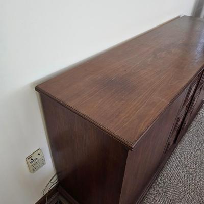 Double Door Media Cabinet w/Storage (LR-JS)