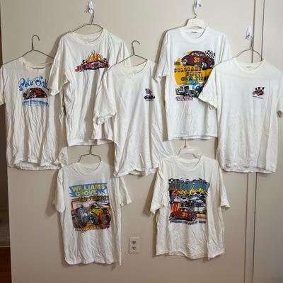 7 Vintage T-Shirts, Tshirts - Racecar, Hot Rod, Advertising