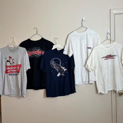 12 Vintage T-Shirts, Tshirts - Racecar, Hot Rods, Advertising, Old German Beer
