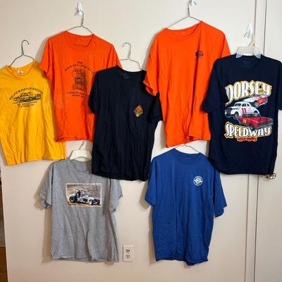 12 Vintage T-Shirts, Tshirts - Racecar, Hot Rods, Advertising, Old German Beer
