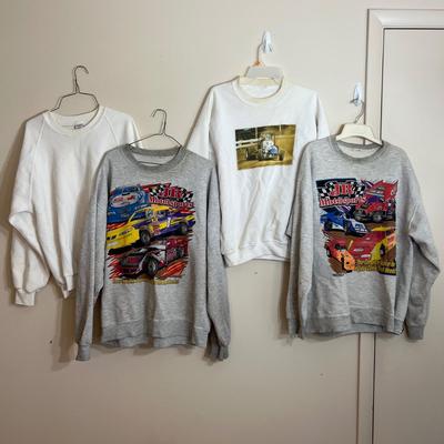 8 Vintage & Contemporary Sweatshirts - Racecar, Advertising
