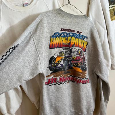 8 Vintage & Contemporary Sweatshirts - Racecar, Advertising