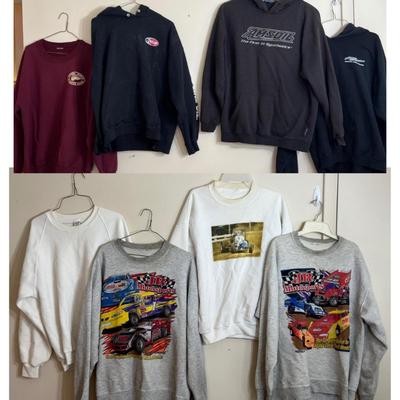 8 Vintage & Contemporary Sweatshirts - Racecar, Advertising