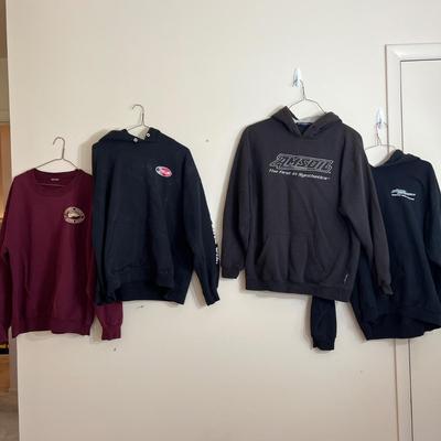 8 Vintage & Contemporary Sweatshirts - Racecar, Advertising
