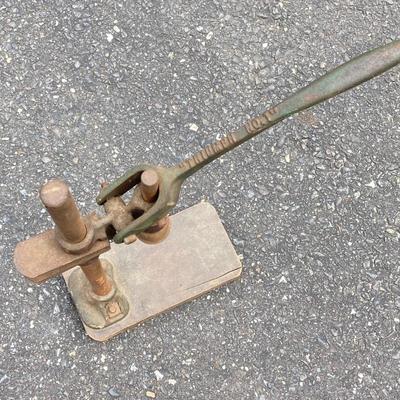 LOT 68: Vintage / Antique Alexanderwerk Meat Grinder and Triumph No. 1 Bottle Capping Tool
