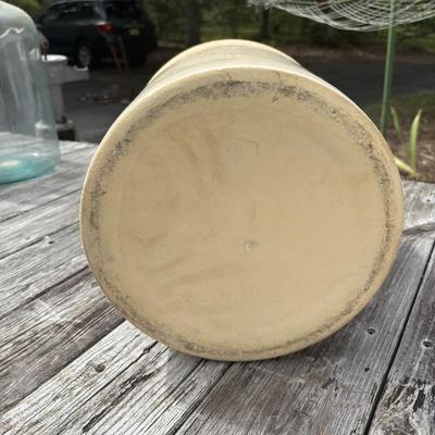 LOT 86: Vintage Robinson Ransbottom 4 Gallon Blue Crown Stoneware Crock USA