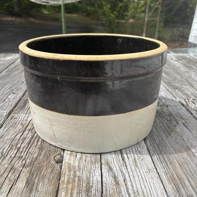 LOT 87: Vintage #2 Two-Tone Stoneware Crock