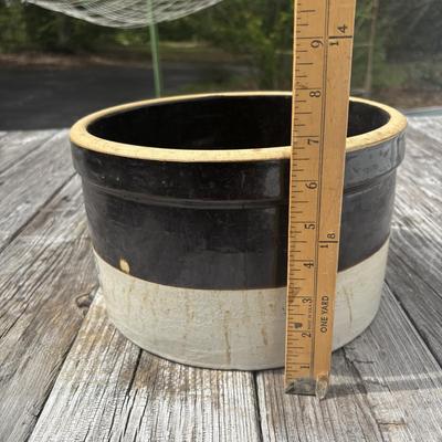 LOT 87: Vintage #2 Two-Tone Stoneware Crock