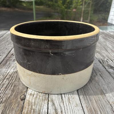 LOT 87: Vintage #2 Two-Tone Stoneware Crock