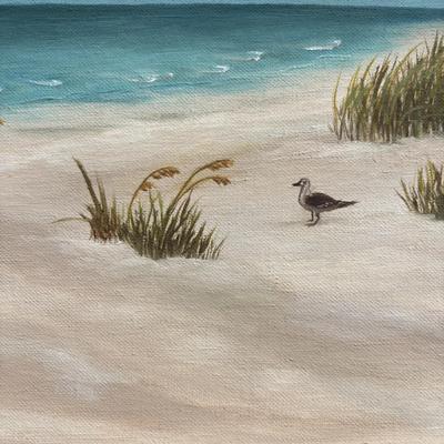 LOT 89: Seaside Collection of Corals & Sand Dollars along with a Signed Painting