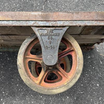 LOT 92: Vintage Fairbanks Co. Industrial Utility Cart