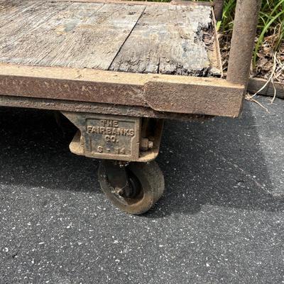 LOT 92: Vintage Fairbanks Co. Industrial Utility Cart