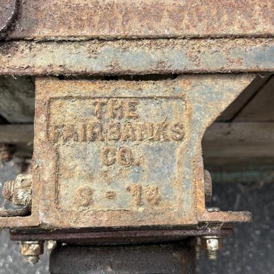 LOT 92: Vintage Fairbanks Co. Industrial Utility Cart