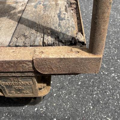 LOT 92: Vintage Fairbanks Co. Industrial Utility Cart
