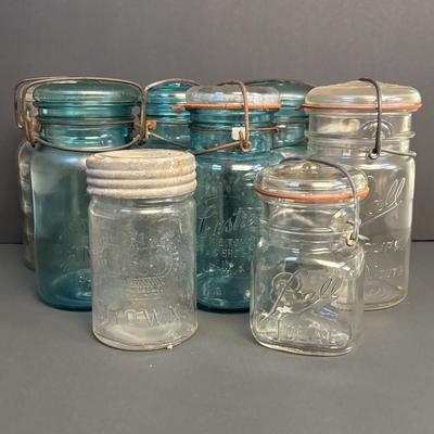 LOT 94: Antique/Vintage Canning Jars