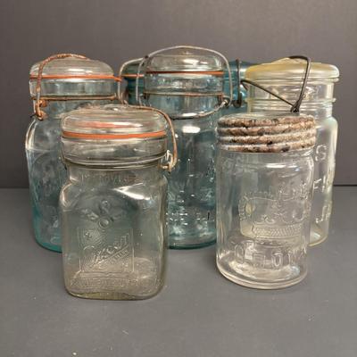 LOT 95: Antique/Vintage Canning Jars