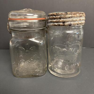 LOT 95: Antique/Vintage Canning Jars