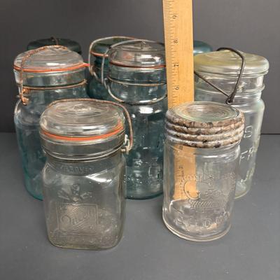 LOT 95: Antique/Vintage Canning Jars