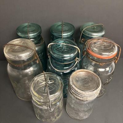 LOT 96: Antique/Vintage Canning Jars
