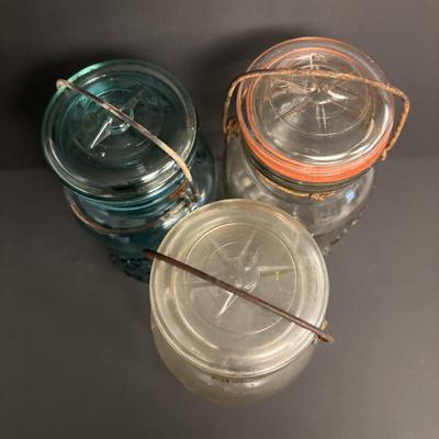 LOT 96: Antique/Vintage Canning Jars