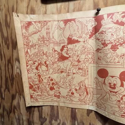 LOT 97: Vintage Signs & Ephemera - Wally Wood Disneyland Erotic Art, Before and After Beer Sign & 1970s Tommy Toilet Poster