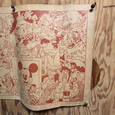 LOT 97: Vintage Signs & Ephemera - Wally Wood Disneyland Erotic Art, Before and After Beer Sign & 1970s Tommy Toilet Poster