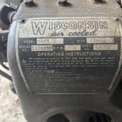LOT 99: Wisconsin Air Cooled Cultivator