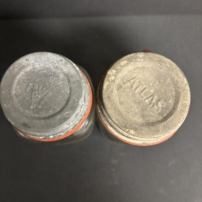 LOT 107: Milk Bottle, Canning Jars & Stoneware Crocks