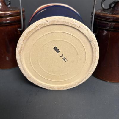LOT 107: Milk Bottle, Canning Jars & Stoneware Crocks