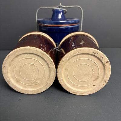 LOT 107: Milk Bottle, Canning Jars & Stoneware Crocks