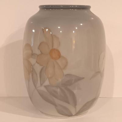 LOT 116: E.J.S. Company Floral Art with Hand Painted Vase