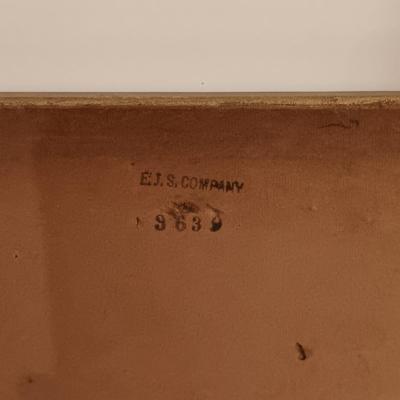 LOT 116: E.J.S. Company Floral Art with Hand Painted Vase