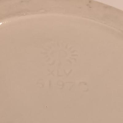 LOT 116: E.J.S. Company Floral Art with Hand Painted Vase