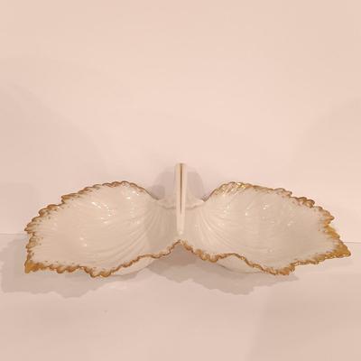 LOT 124: Fukagawa Arita Handpainted Vase, Lenox Serving Dish, Lenox Angel & Crystal Vase