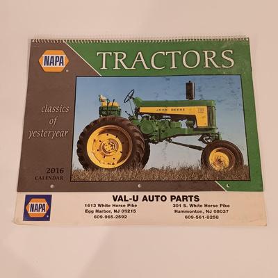 LOT 125: John Deere Tractor Hats, Books & Vintage Calendar