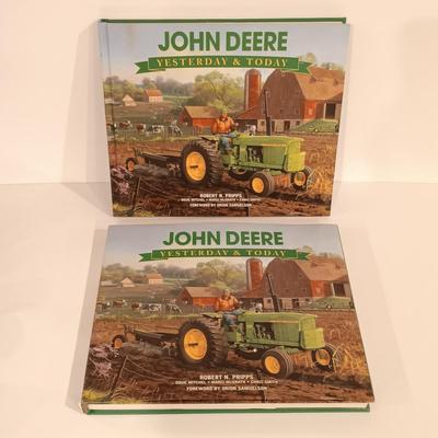 LOT 125: John Deere Tractor Hats, Books & Vintage Calendar