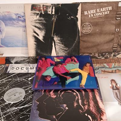 LOT 130: Vintage Records- Rolling Stones, Rare Earth, REM & More