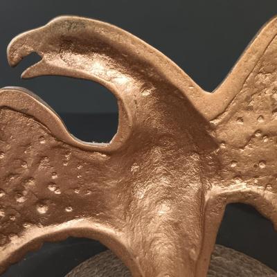 LOT 131: Brass Eagle Bookends Made in England