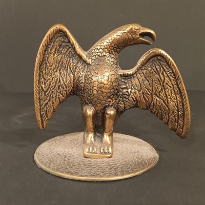 LOT 131: Brass Eagle Bookends Made in England